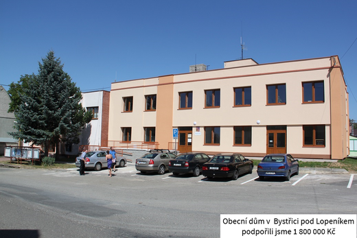 Bystřice pod Lopeníkem - rekonstrukce OÚ