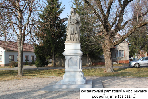 Nivnice - oprava památníku