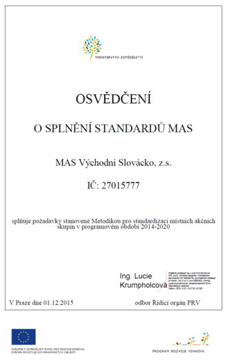 osvědčení