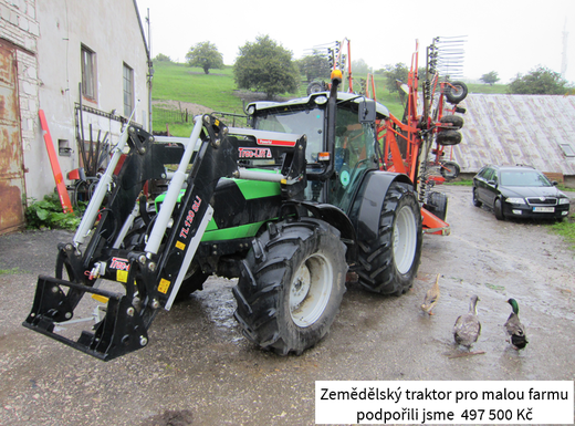 Strání - pořízení traktoru