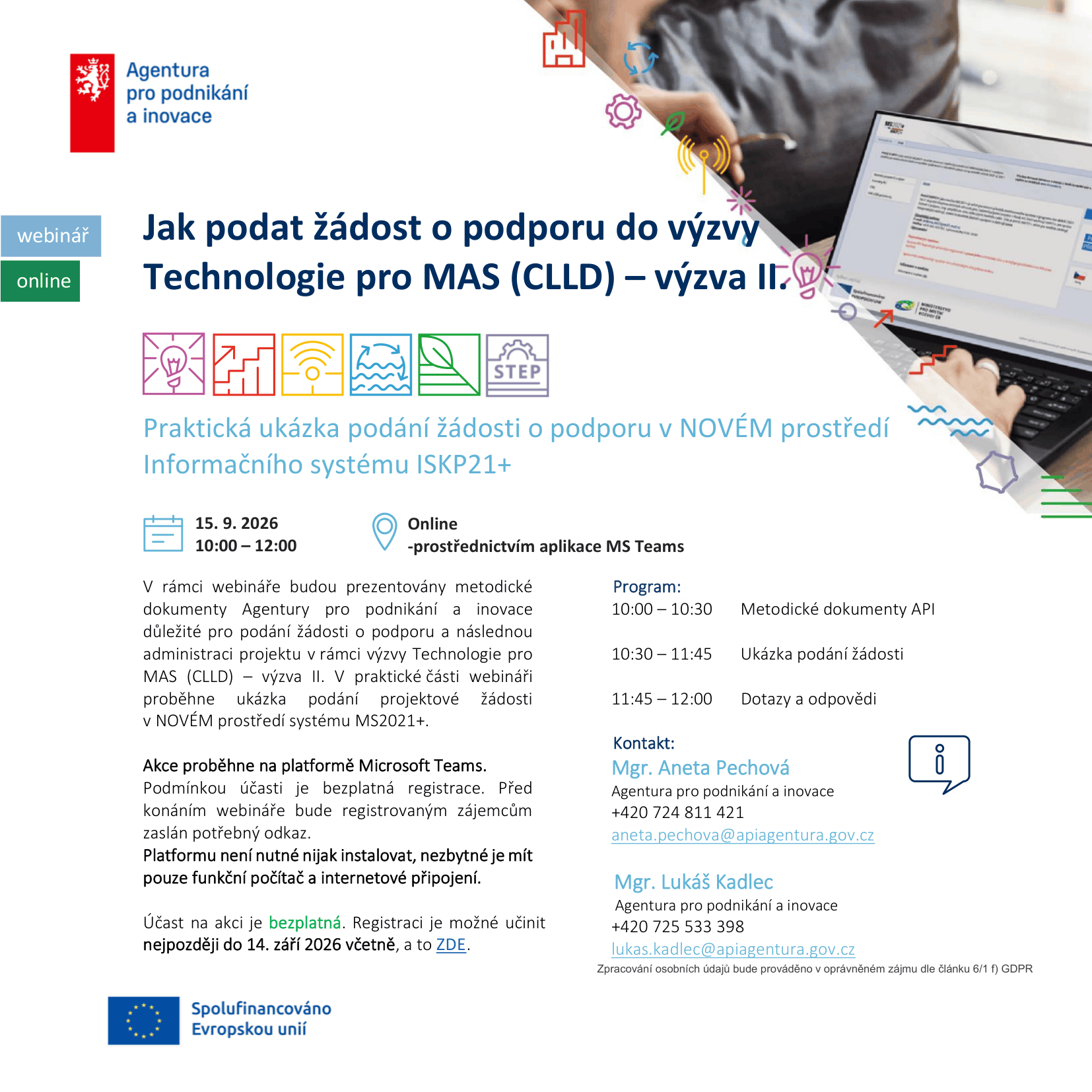 OP TAK_webinář Jak podat žádost o podporu do výzvy II Technolog